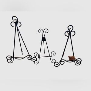 Studio Decor Black Metal Display Easels
